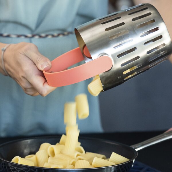 Košík z nerezovej ocele CookinPod Pro Trebonn korálová