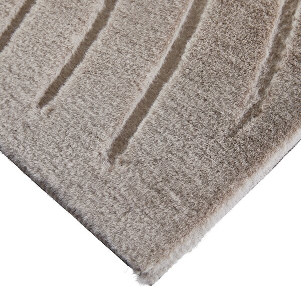 KOBEREC S VYSOKÝM VLASOM, 80/150 cm, taupe Novel - Koberce