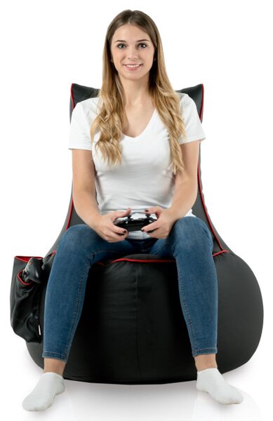 Kreslo GAMING - čierna ekokoža