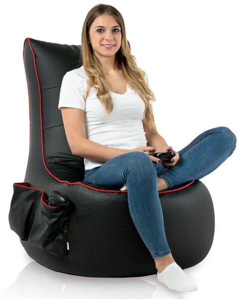 Kreslo GAMING - čierna ekokoža