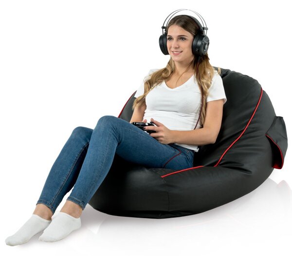 Vak GAMING - čierna ekokoža