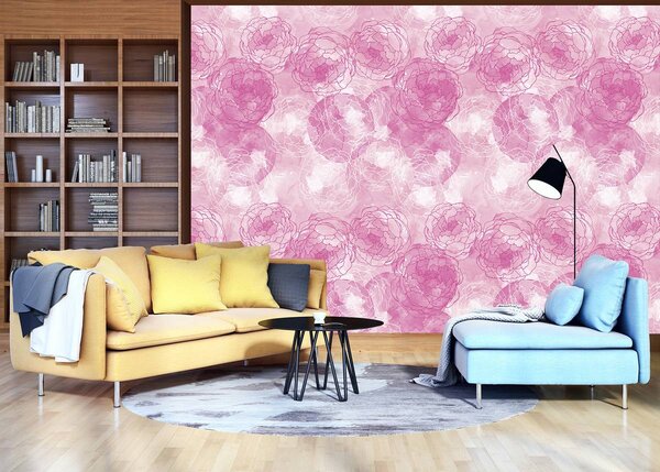 Fototapeta - Ružové kvety (152,5x104 cm)
