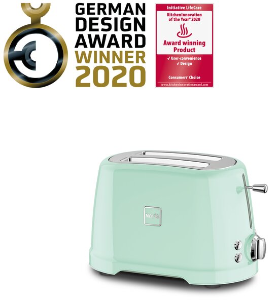 Novis Toaster T2 (neomint) + mriežka na zapekanie pečiva ZADARMO