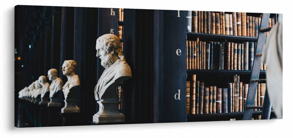 Obraz - V knižnici (120x50 cm)