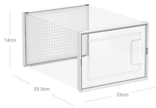 VASAGLE Priehľadné úložné boxy 18 ks