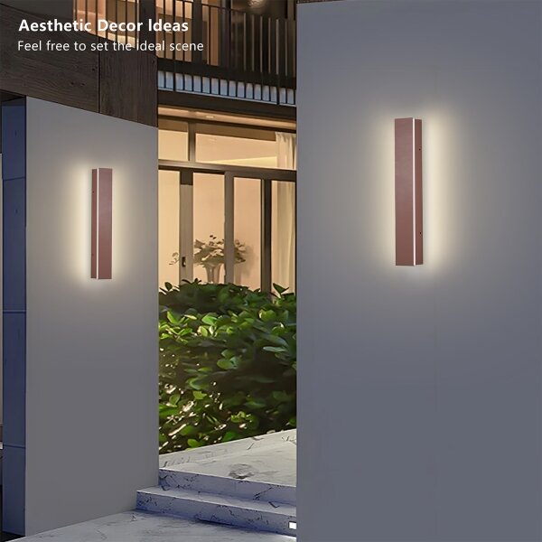 Brilagi - vonkajšie nástenné LED svietidlo LINEAR LED/8W/230V 3000K IP65 30 cm hnedé CRI 90