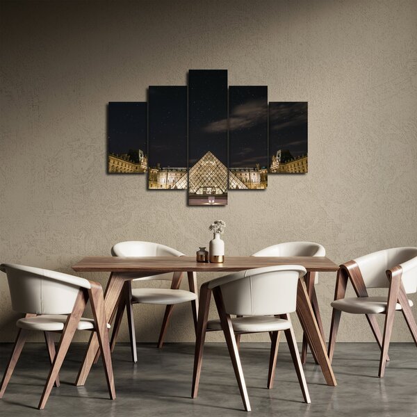 Obraz - Louvre v noci (150x105 cm)