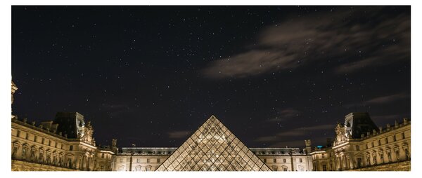 Obraz - Louvre v noci (120x50 cm)