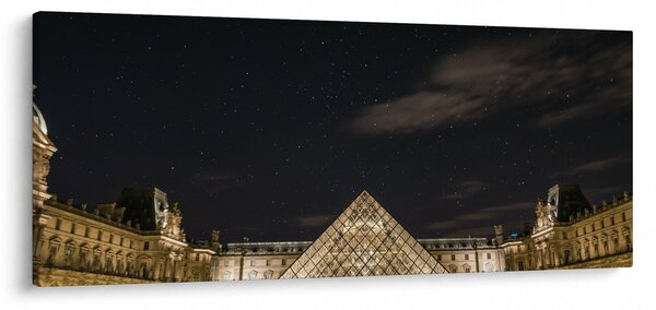 Obraz - Louvre v noci (120x50 cm)