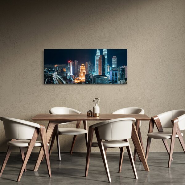Obraz - Noc v Kuala Lumpur (120x50 cm)