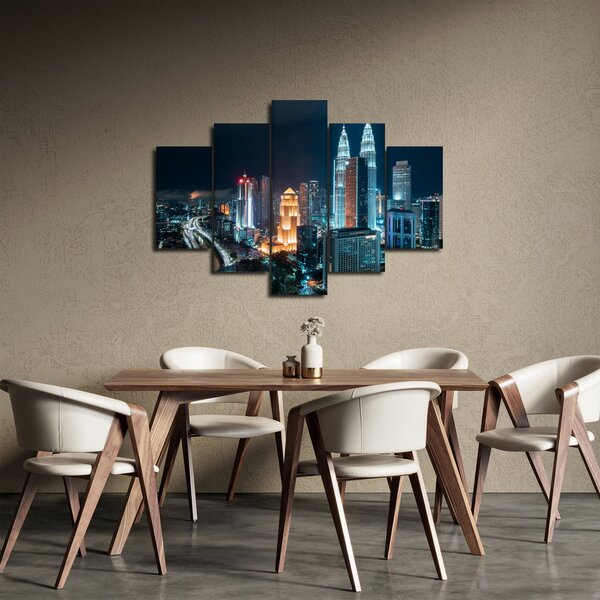 Obraz - Noc v Kuala Lumpur (150x105 cm)