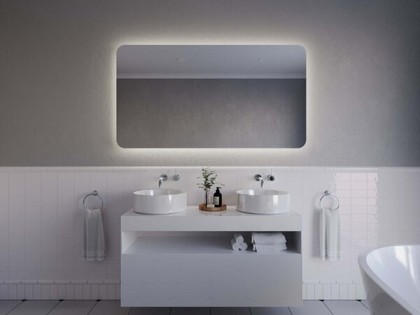 Atypické zrkadlo do kúpeľne s LED osvetlením A10