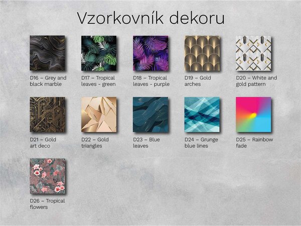 LED zrkadlo s dekorom D17