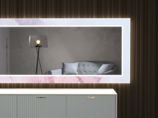LED zrkadlo s dekorom D8