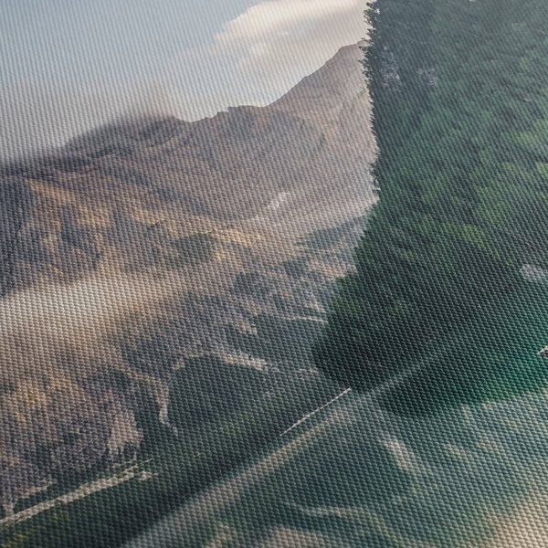 Obraz - Lake Prags (s hodinami) (90x30 cm)