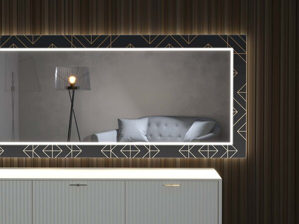 LED zrkadlo s dekorom D10