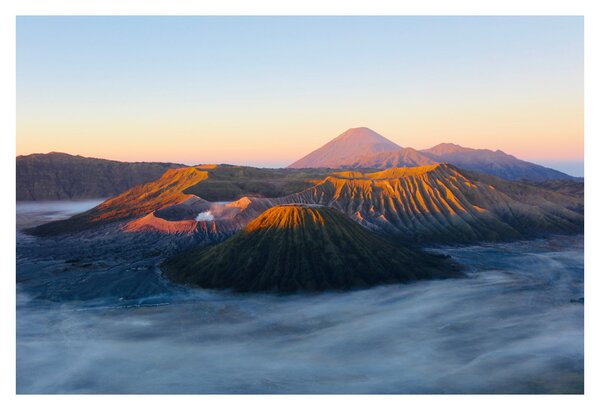 Obraz hory Bromo v Indonézii (90x60 cm)