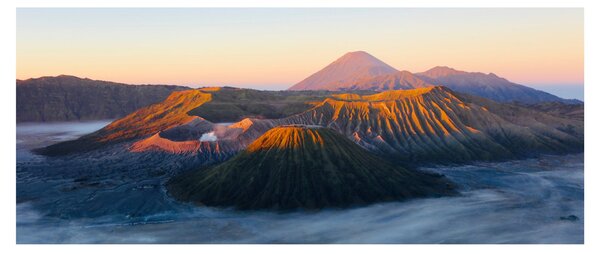 Obraz hory Bromo v Indonézii (120x50 cm)