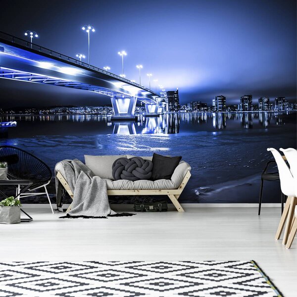 Fototapeta - Mesto v noci (152,5x104 cm)