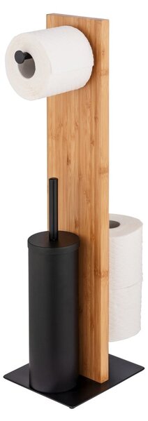 Stojan na toaletný papier s WC kefou Wenko Lesina