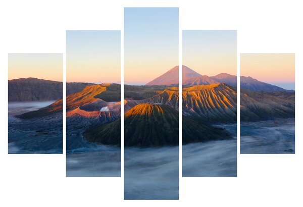 Obraz hory Bromo v Indonézii (150x105 cm)