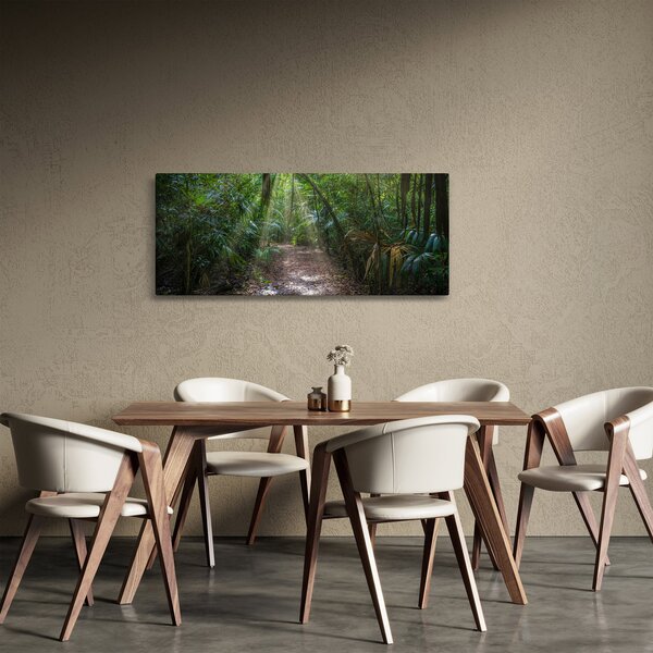 Obraz - Slnečné lúče v džungli (120x50 cm)