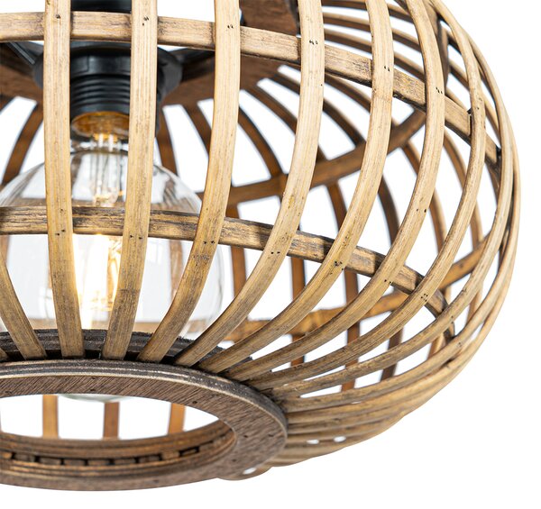 Orientálna závesná lampa bambus 32 cm - Amira