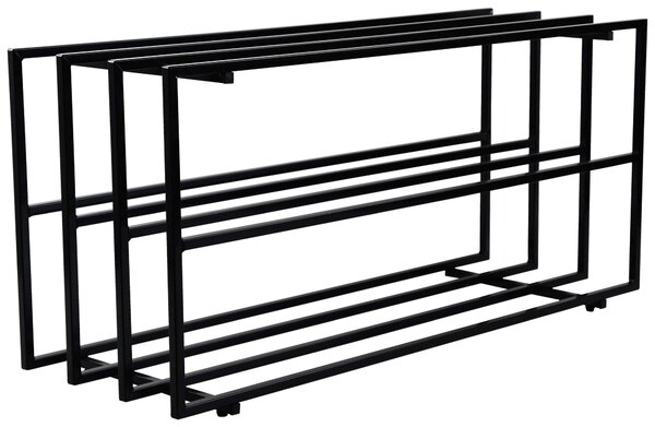REGÁL NA TOPÁNKY, čierna, 92,5/43/31 cm Xora - Online Only drobný nábytok, Online Only