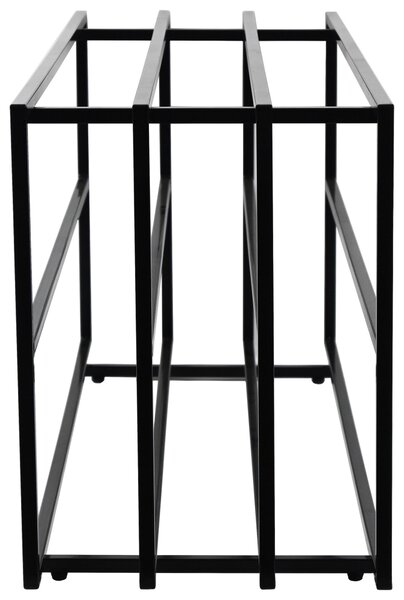 REGÁL NA TOPÁNKY, čierna, 92,5/43/31 cm Xora - Online Only drobný nábytok, Online Only