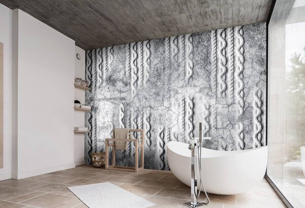 Fototapeta - Väzba na betón - šedá (152,5x104 cm)