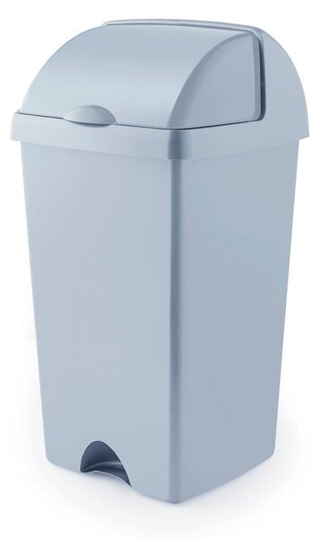 Sivý odpadkový kôš z recyklovaného plastu Addis Eco Range, 50 l