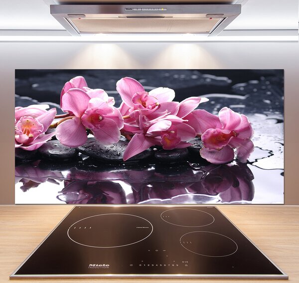 Panel do kuchyne Ružová orchidea pl-pksh-120x60-f-28903356