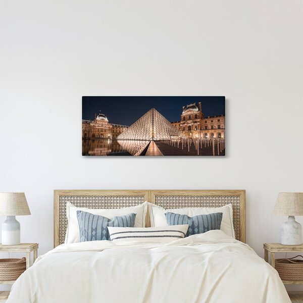Obraz - Louvre v noci (120x50 cm)