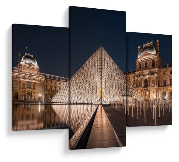 Obraz - Louvre v noci (90x60 cm)