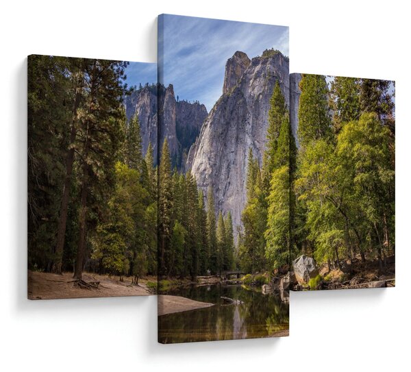 Obraz - Pod Yosemite skalou (90x60 cm)