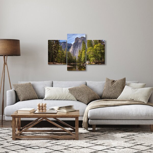 Obraz - Pod Yosemite skalou (90x60 cm)