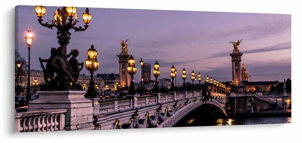 Obraz - Most Alexandra III. v Paríži (120x50 cm)
