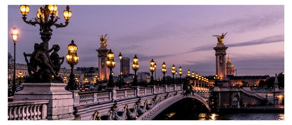 Obraz - Most Alexandra III. v Paríži (120x50 cm)
