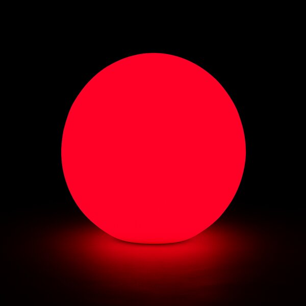 Svietiaca LED guľa 50 cm – 18 RGB + 12 biele