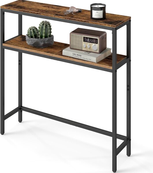 SONGMICS Konzolový stolík Vasagle Crem 80 cm čierny/hnedý
