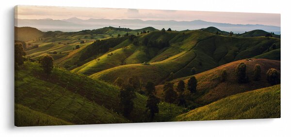 Obraz - Výhľad na thajské kopčeky (120x50 cm)