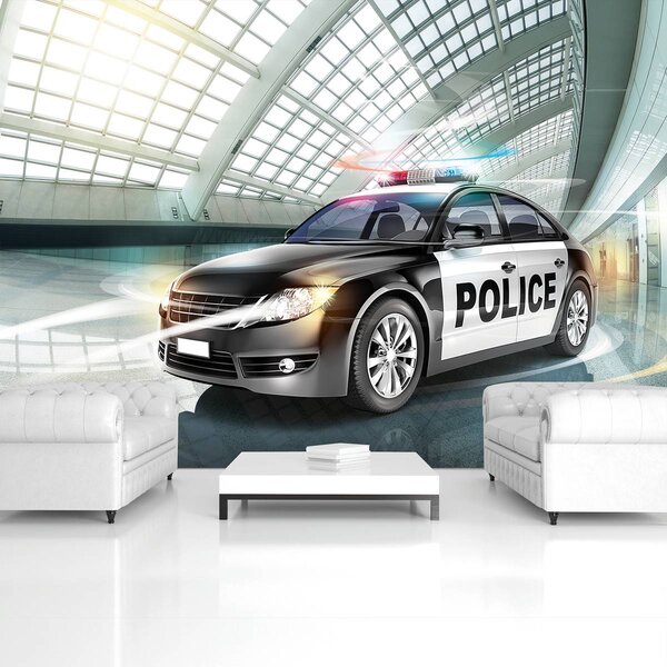 Fototapeta - Policajné auto (152,5x104 cm)