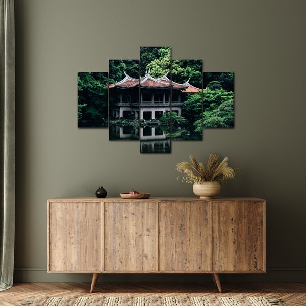 Obraz z japonskej národnej záhrady (150x105 cm)
