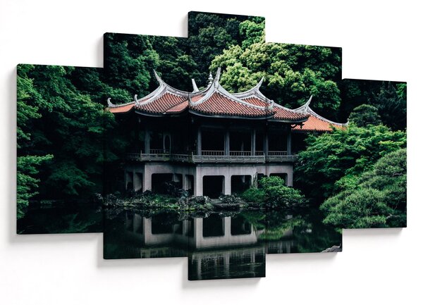 Obraz z japonskej národnej záhrady (150x105 cm)