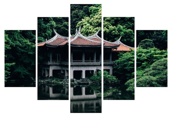 Obraz z japonskej národnej záhrady (150x105 cm)