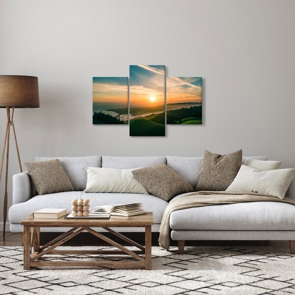 Obraz východu slnka nad morom (90x60 cm)