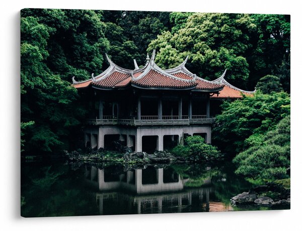 Obraz z japonskej národnej záhrady (70x50 cm)