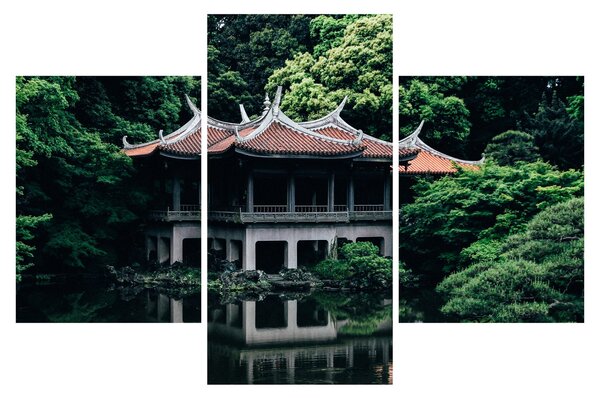 Obraz z japonskej národnej záhrady (90x60 cm)