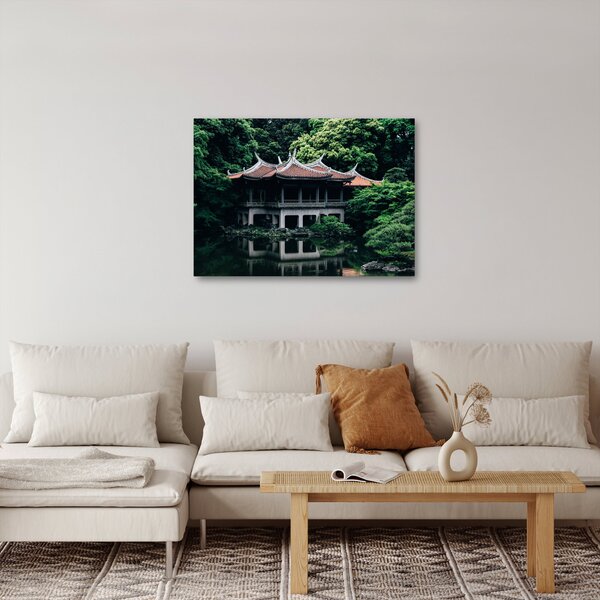 Obraz z japonskej národnej záhrady (70x50 cm)