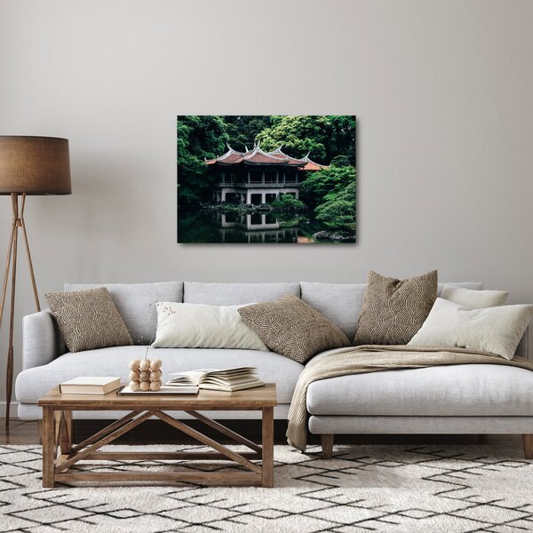 Obraz z japonskej národnej záhrady (70x50 cm)
